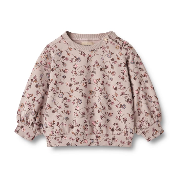 Sweatshirt Lia - Dry rose flower vine WHEAT