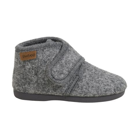 En Fant Inneskor Ulltofflor - Dark Gray Melange ENFANT