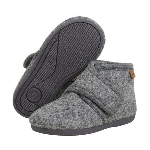 En Fant Inneskor Ulltofflor - Dark Gray Melange ENFANT