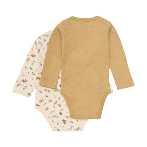 Långärmad Body 2-pack Bone Brown BeKids