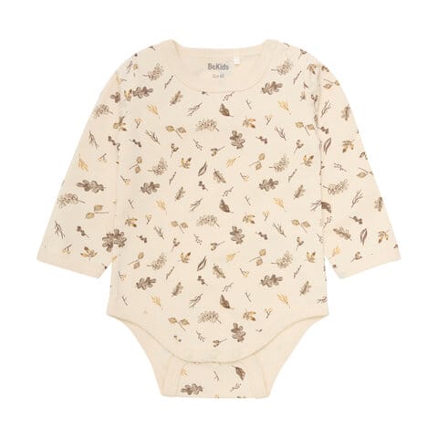 Långärmad Body 2-pack Bone Brown BeKids