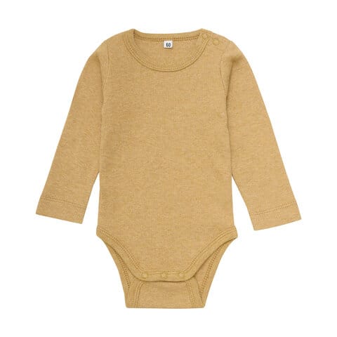 Långärmad Body 2-pack Bone Brown BeKids