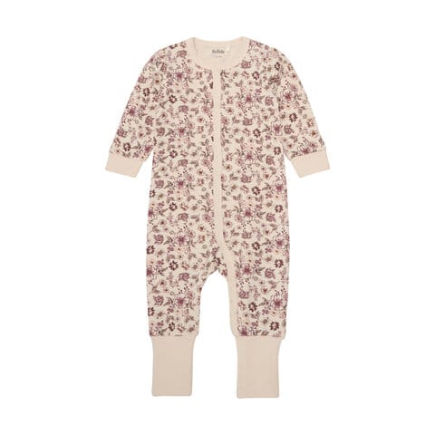 Långärmad Jumpsuit 2-pack Red Mahogany BeKids