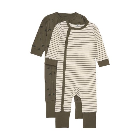 Långärmad Jumpsuit 2-pack Tarmac BeKids