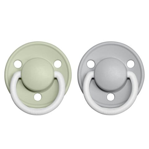 Napp De Lux 2-pack silikon Sage/Cloud Night BIBS