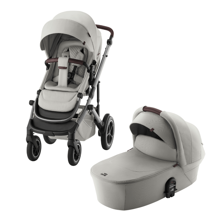 Smile 5Z Sittvagn + Liggdel LUX Linen Grey Britax