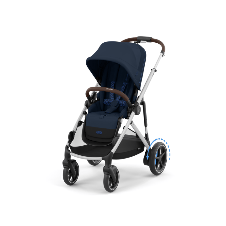 E-Gazelle S Sittvagn - Silver/Ocean Blue Cybex