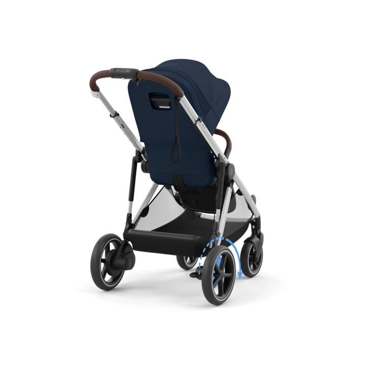 E-Gazelle S Sittvagn - Silver/Ocean Blue Cybex