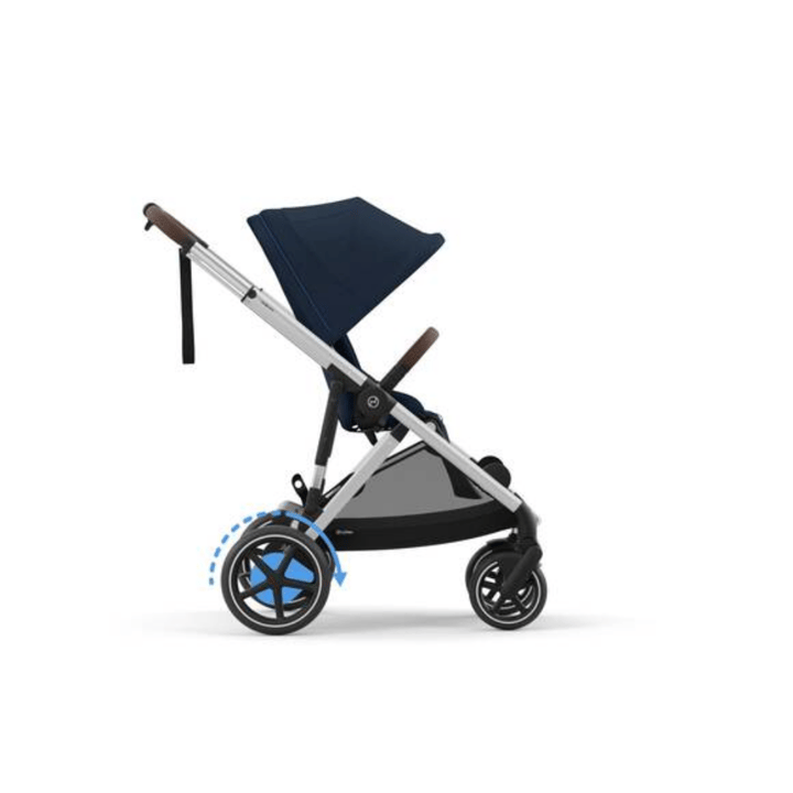 E-Gazelle S Sittvagn - Silver/Ocean Blue Cybex