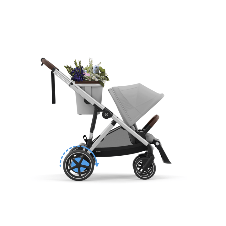 E-Gazelle S Sittvagn - Silver/Stone Grey Cybex