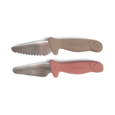 Knivset 2-pack - Warm Grey/Rose Filibabba