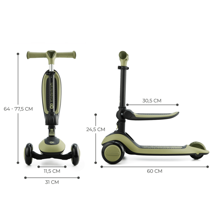 Sparkcykel Halley - Grön Kinderkraft