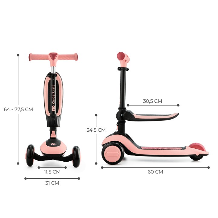 Sparkcykel Halley - Rosa Kinderkraft