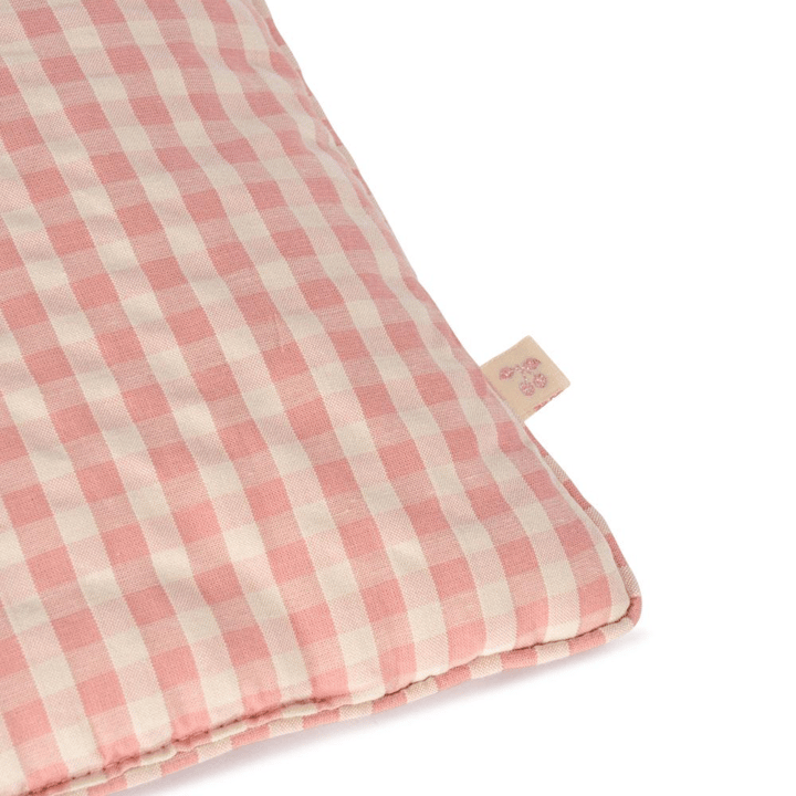 Sängkläder Till Docksäng - Powder Pink Check Konges Slöjd