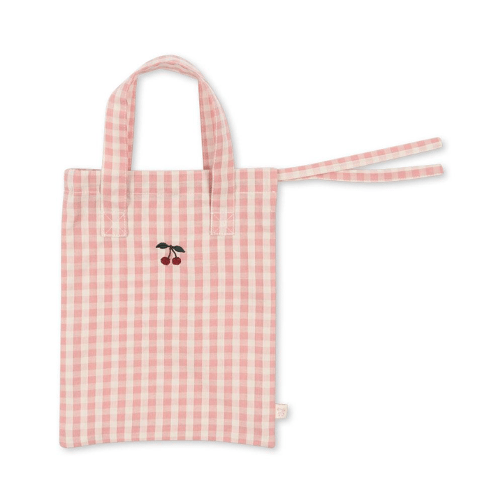 Sängkläder Till Docksäng - Powder Pink Check Konges Slöjd