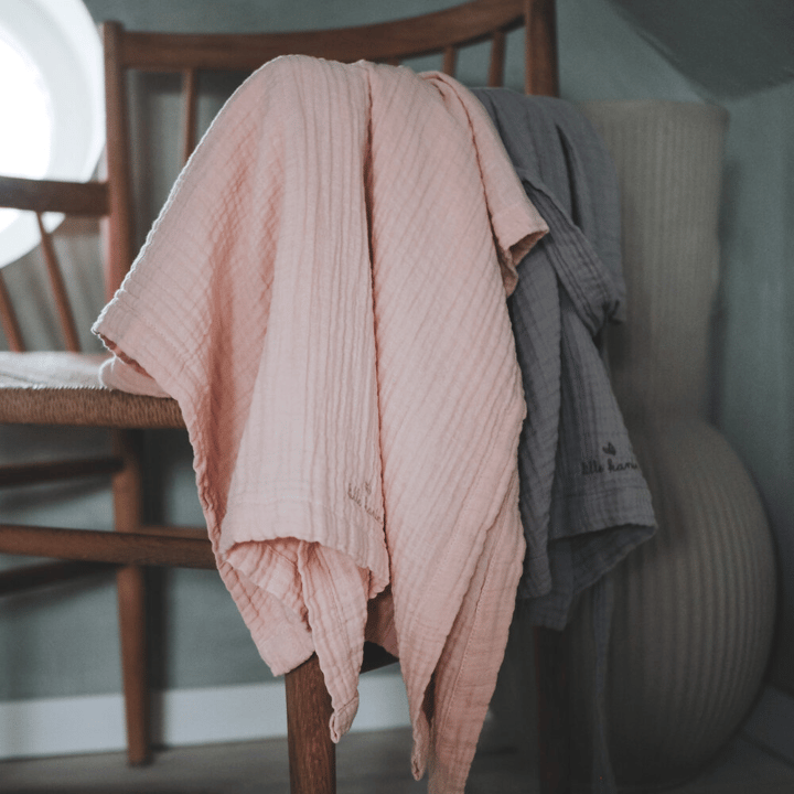 Badponcho Muslin - Rose Smoke Lille Kanin