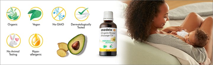 Massageolja för brösten 50 ml Medela