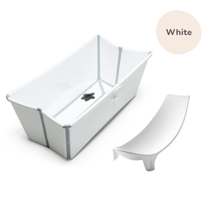 Stokke Flexi Bath + Flexi Bath Stöd Till Nyfödd Stokke