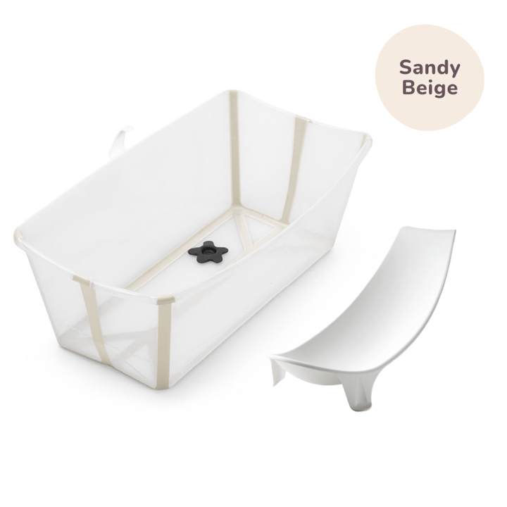 Stokke Flexi Bath + Flexi Bath Stöd Till Nyfödd Stokke