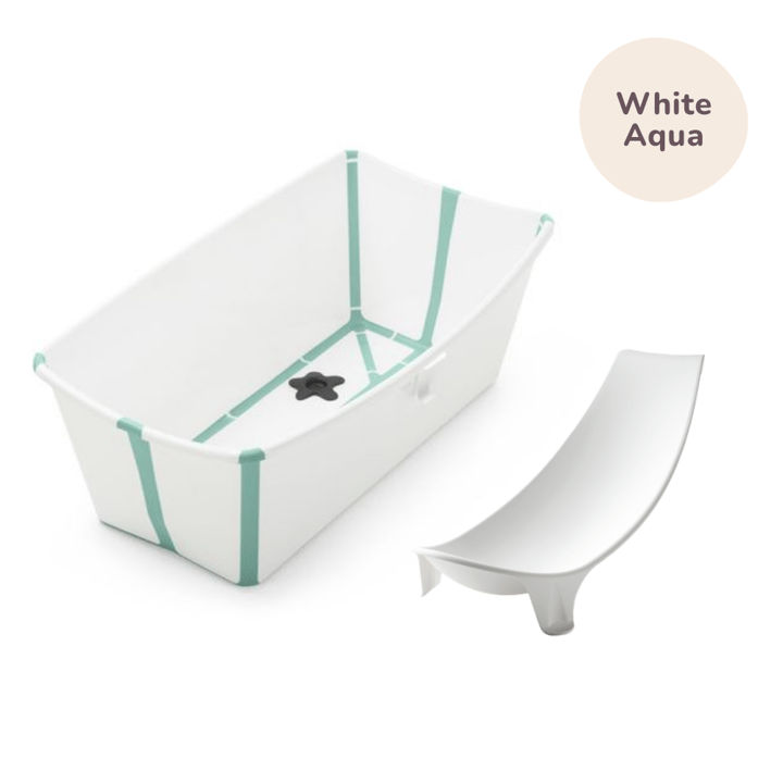 Stokke Flexi Bath + Flexi Bath Stöd Till Nyfödd Stokke