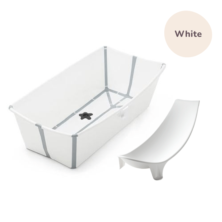 Stokke Flexi Bath XL + Flexi Bath Stöd Till Nyfödd Stokke