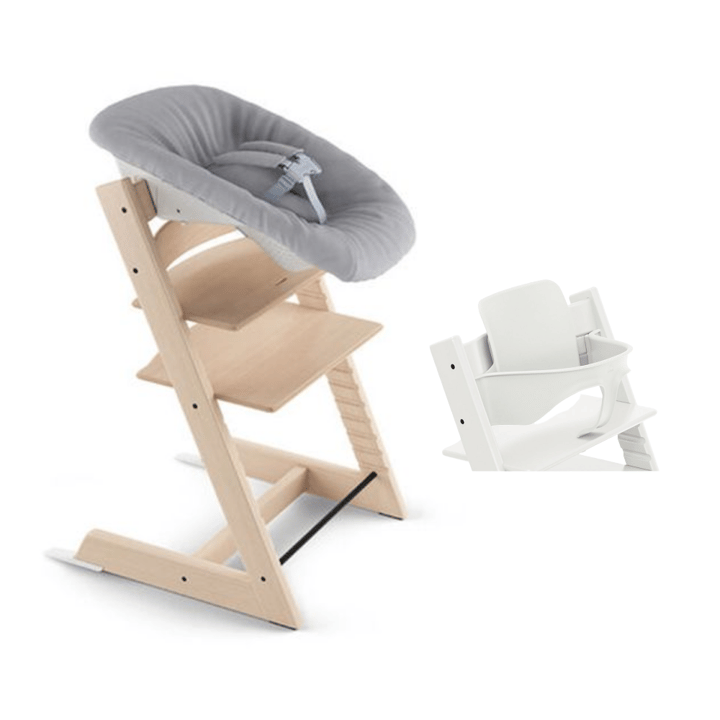 Tripp Trapp Stol + Tripp Trapp Newborn Set 2.0 + Tripp Trapp Babyset 2 Stokke