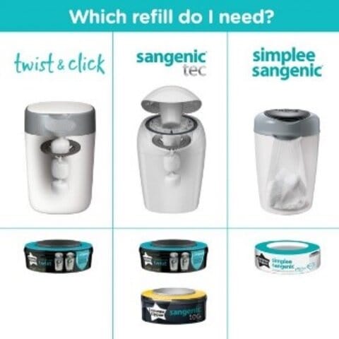 Twist Click 12-pack refill Tommee Tippee