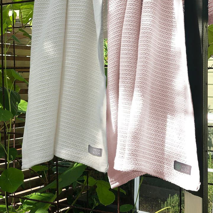 Filt Soft Grid EKO 2-pack Gallerfilt - Bright White/Baby Pink Vinter & Bloom