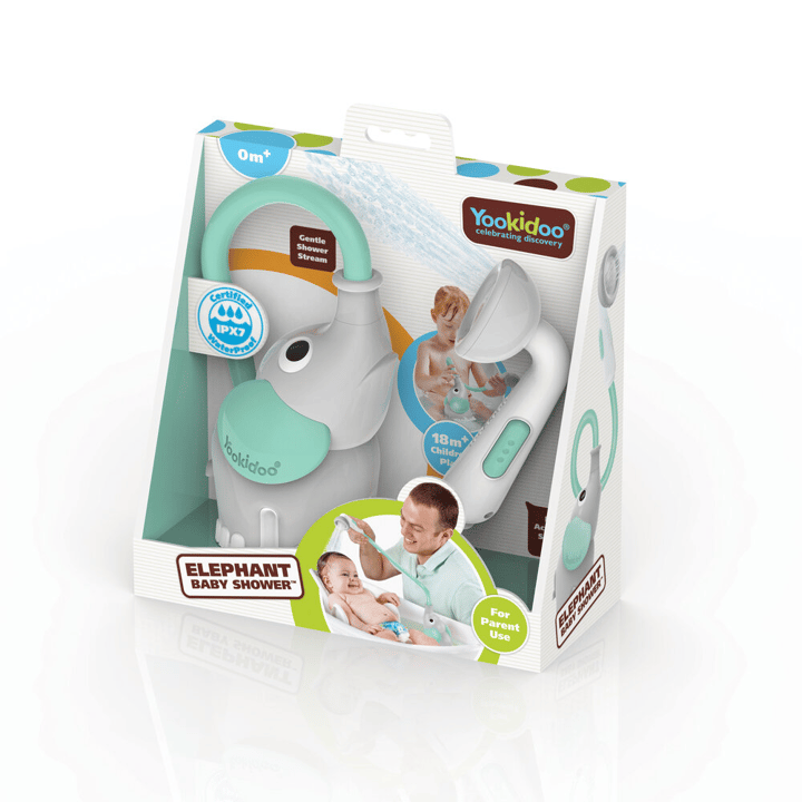 Babydusch Elefant - Mint Yookidoo