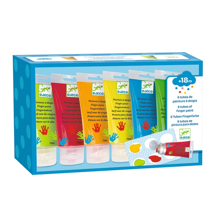 Fingerfärg 6-pack Djeco