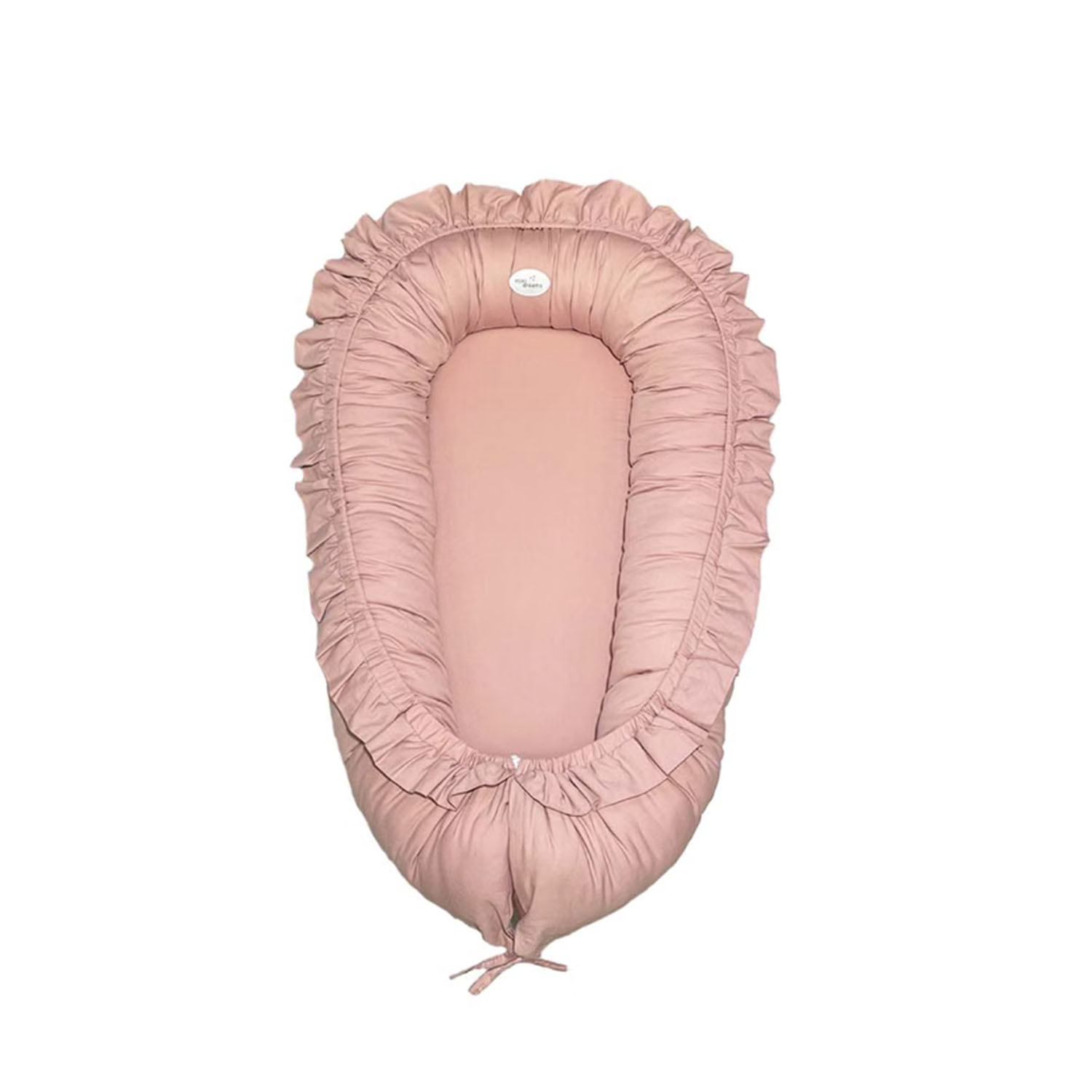 Mini Dreams Babynest Med Volang Vintage Pink