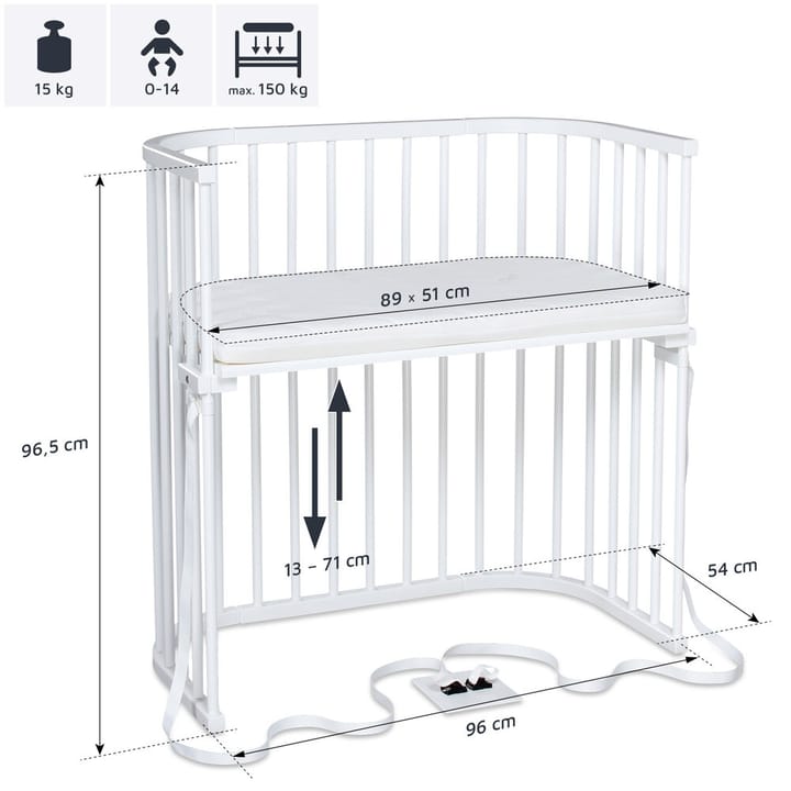 Bedside Crib - Vit Babybay