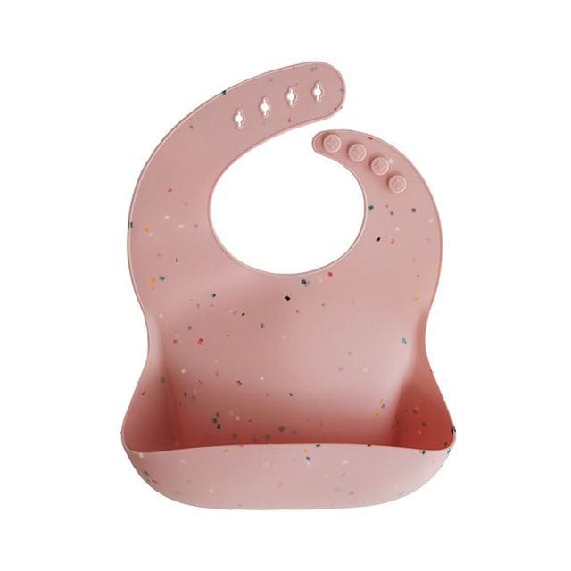 Silikon Haklapp - Powder Pink Confetti Mushie